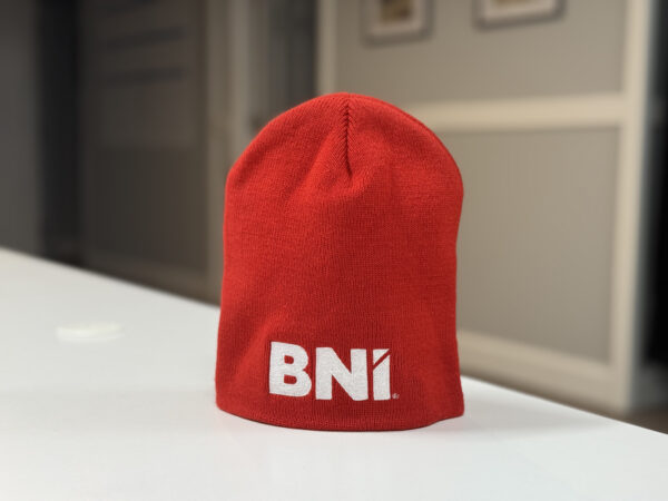 Beanie - Red with White Logo